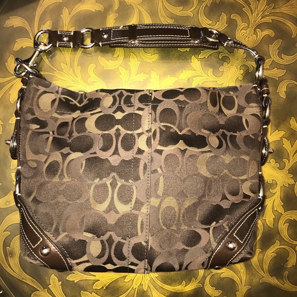 EUC Chocolate Coach Bag. - Picture 3 of 4